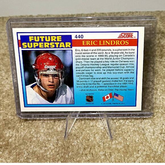 Eric Lindros Score Future Superstar RC - Picture 2 of 2